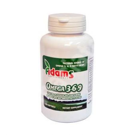 Omega 3-6-9, 100 capsule, Adams Vision