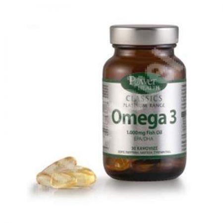 Omega 3 ulei de peste 1000mg, 30 capsule, Power Of Nature