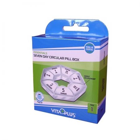 Organizator saptamanal pentru medicamente VP64081, Vitaplus