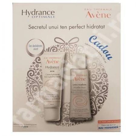 Pachet Crema pentru ten uscat Hydrance, 40 ml + Lotiune micelara, 100 ml, Avene