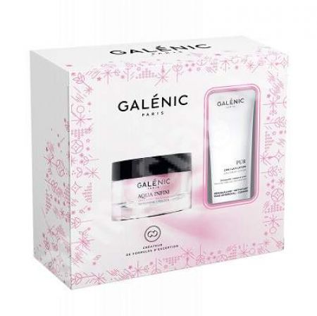 Pachet Emulsie hidratanta Aqua Infini 50 ml + Demachiant Pur 2 in 1, 100 ml, Galenic