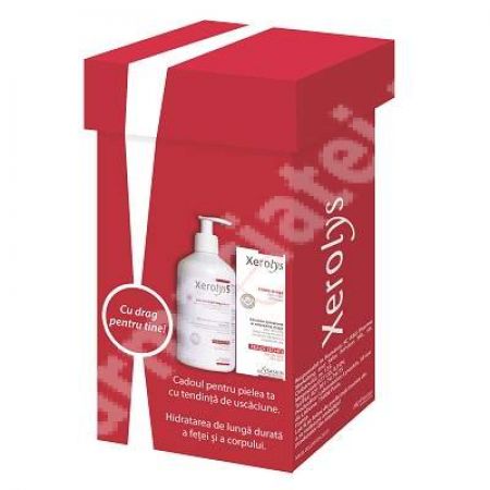 Pachet Emulsie piele uscata Xerolys 5, 200 ml, Lab Lysaskin + Crema pentru fata Xerolys, 50 ml, Lab Lysaskin