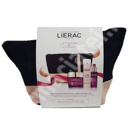 Pachet Liftissime Ser intensiv re-lifter + Crema antirid + Gel demachiant , Lierac Paris