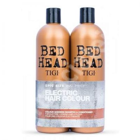 Pachet Sampon + Balsam pentru par vopsit Bed Head Colour Goddess, 750 + 750 ml, Tigi