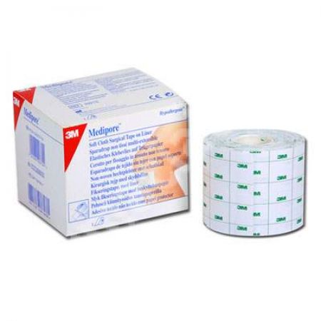 Pansament cu pad central absorbant Medipore, 5cm x 10m, 3M