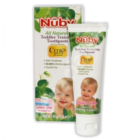 Pasta de dinti naturala, 1-3 ani, 45 g, Nuby