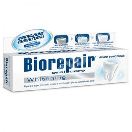 Pasta de dinti pentru albire Biorepair Whitening, 75 ml, Coswell