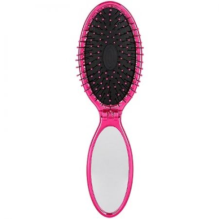 Perie compacta pentru descurcarea parului Pop & Go Roz, Wet Brush