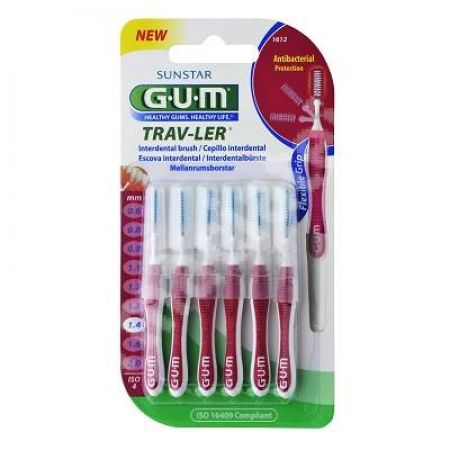 Perii interdentare Trav-Ler 1.4 mm, 6 bucati, Sunstar Gum