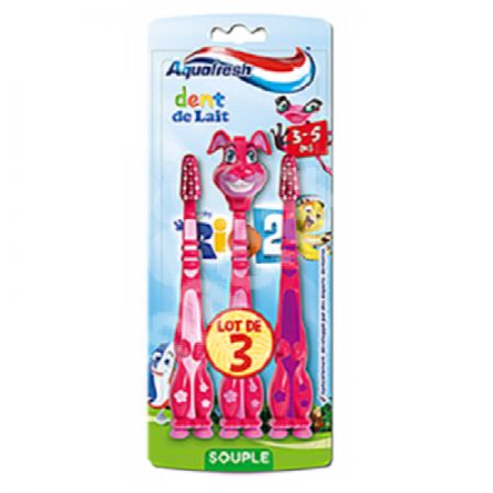 Periuta de dinti pentru copii 3-5 ani Souple, 3 bucati, Aquafresh