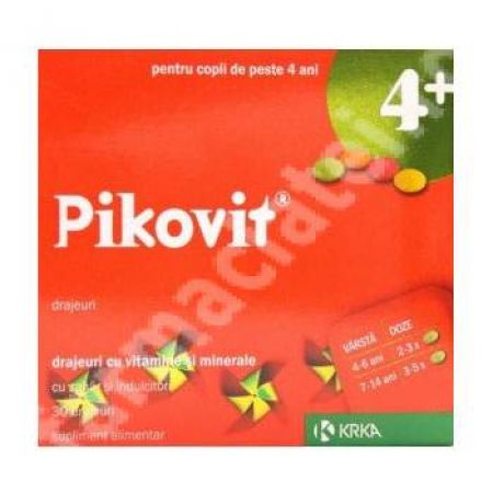 Pikovit +4 ani, 30 drajeuri, Krka