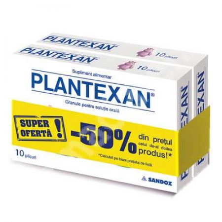 Plantexan granule pentru solutie orala, 10+10 plicuri, Sandoz