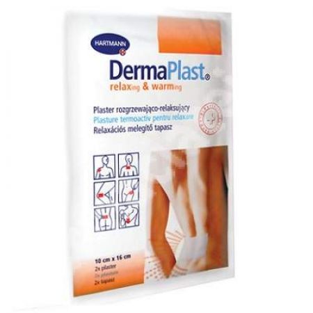 Plasture termoactiv DermaPlast, 2 bucati, Hartmann