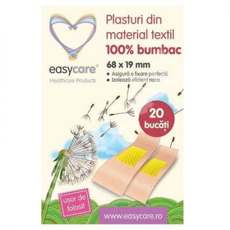 Plasturi din material textil 68 x 19 mm, 20 bucati, EasyCare