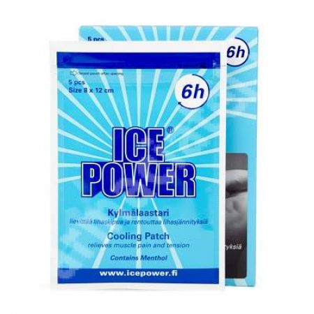 Plasturi Ice Power Cooling 8 cm x 12 cm, 5 bucati, Fysioline