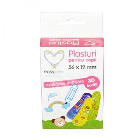 Plasturi pentru copii 56x19 mm, 30 bucati, EasyCare