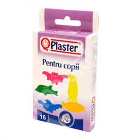 Plasturi pentru copii QPlaster, 16 bucati, Sarah Farm