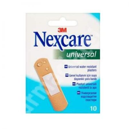 Plasturi rezistenti la apa Universal, 10 bucati, Nexcare