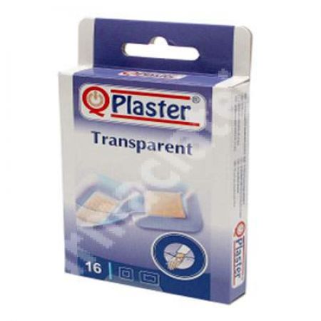 Plasturi transparenti QPlaster, 16 bucati, Sarah Farm