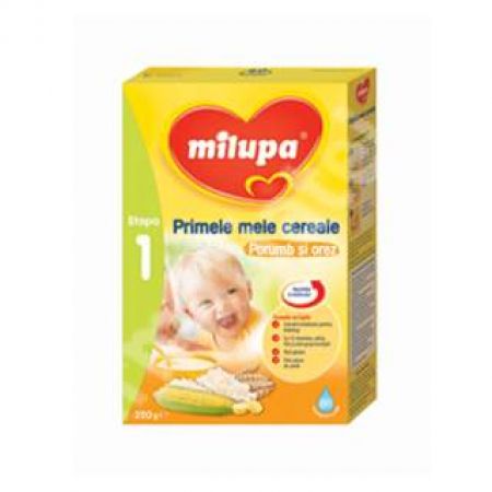 Primele mele cereale Porumb si Orez, Gr. 4 luni, 250 g, Milupa