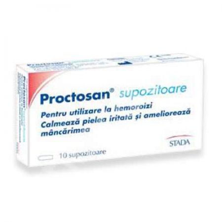 Proctosan supozitoare, 10 bucati, Stada