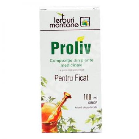 Proliv compozitie din plante medicinale pentru ficat sirop, 100 ml, Plethico Pharma