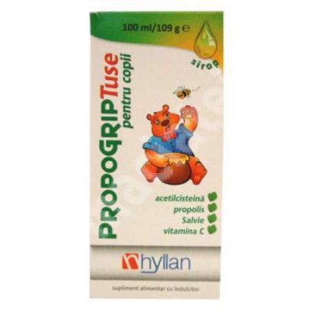 Propogrip Tuse sirop pentru copii, 100 ml, Hyllan