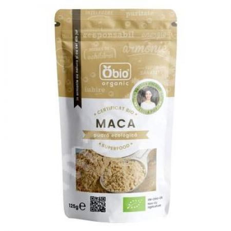 Pudra ecologica de maca, 125 g, Obio