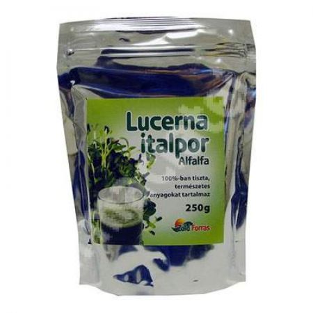 Pulbere din Lucerna verde pentru bauturi Alfalfa, 250 g, Madal Bal Trading