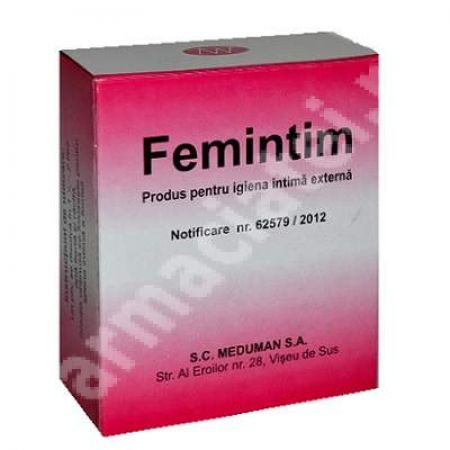 Pulbere pentru igiena intima Femintim, 24 plicuri, Meduman