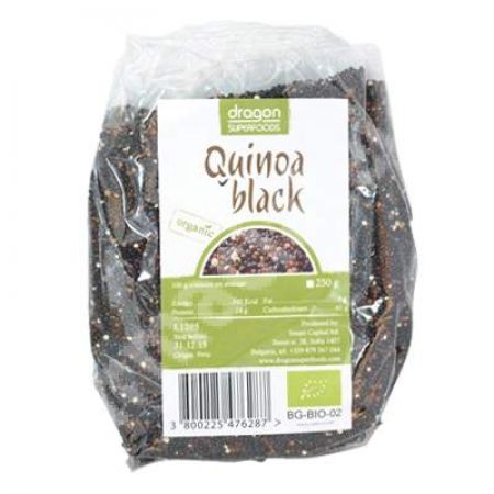 Quinoa neagra Eco, 250 g, Dragon Superfoods