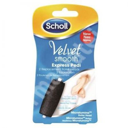 Rezerve pentru pila electrica Velvet Smooth Express Pedi, 2 bucati, Scholl