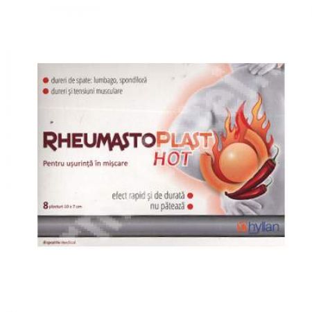 Rheumastoplast Hot, 8 plasturi, Hyllan