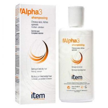 Sampon complex vitaminizant pentru par uscat Alpha3, 200 ml, Item Dermatologie