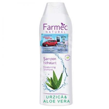 Sampon hidratant cu urzica si aloe vera, 400 ml, Farmec