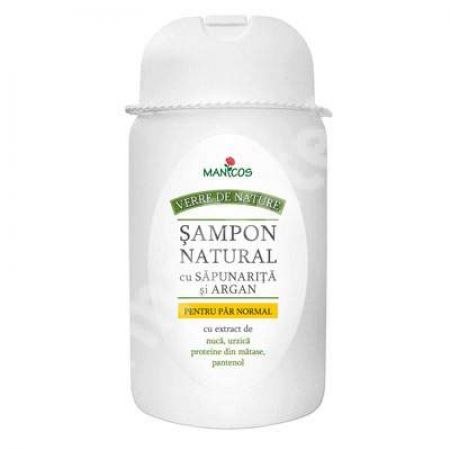 Sampon natural cu Sapunarita si Argan, pentru par normal, 300 ml, Verre de Nature