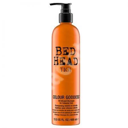 Sampon pentru par colorat Bed Head Styling Colour Goddess Oil Infused, 400 ml, Tigi