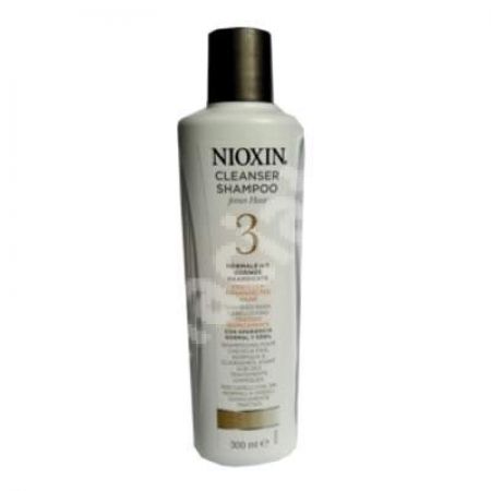 Sampon pentru par subtire tratat chimic System 3, 300 ml, Nioxin