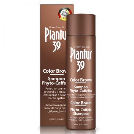 Sampon colorant Color Brown Phyto-Caffeine Plantur 39, 250 ml, Dr. Kurt Wolff