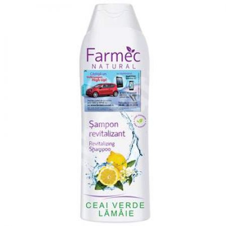 Sampon revitalizant cu ceai verde si lamaie, 400 ml, Farmec