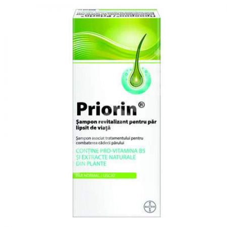 Sampon revitalizant pentru par lipsit de viata normal-uscat Priorin, 200 ml, Bayer