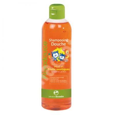 Sampon si gel de dus cu miere si fructe exotice, Rivadouce Junior, 500 ml, Rivadis