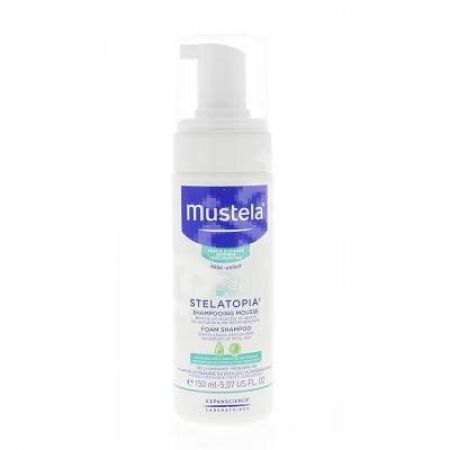 Sampon spuma pentru nou nascuti si copii Stelatopia, 150 ml, Mustela