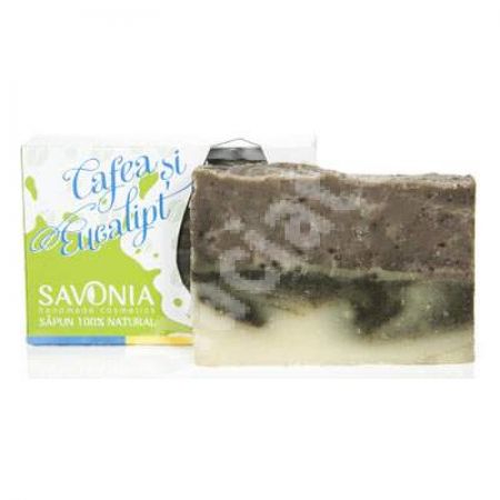 Sapun cu cafea si eucalipt, 90 g, Savonia