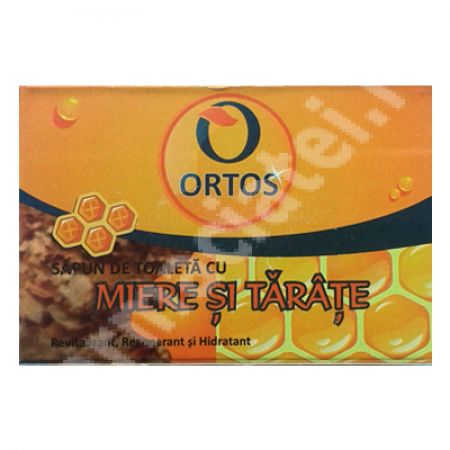 Sapun cu miere si tarate, 100 g, Ortos