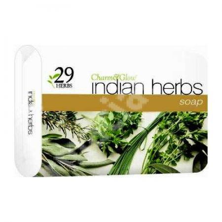 Sapun din 29 de plante indiene Charm & Glow, 75 g, Ban Labs. India