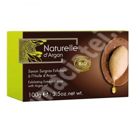 Sapun exfoliant cu Ulei de Argan, 100 g, Naturelle d Argan