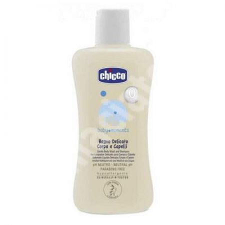 Sapun lichid si sampon fara lacrimi, Baby Moments, 500 ml, 02845, Chicco