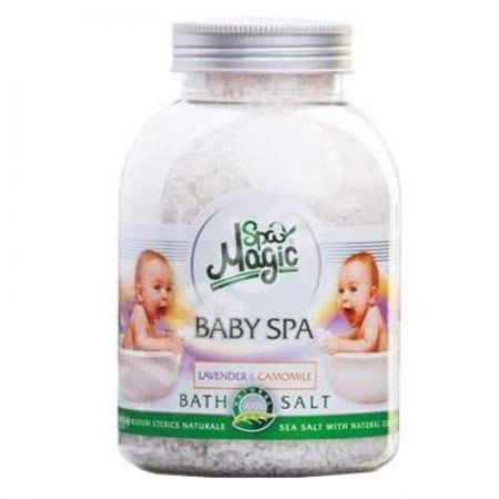 Sare de baie cu lavanda si musetel, Baby Spa, 1250 g, Spa Magic