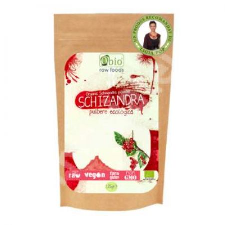 Schizandra pulbere ecologica, 125 g, Obio